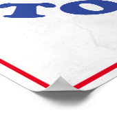 ここストップの金 ポスター (角)