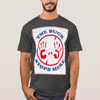 ここストップの金 Tシャツ