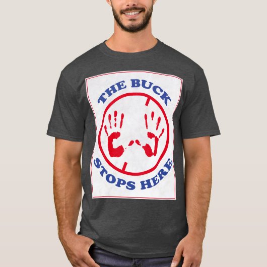 ここストップの金 Tシャツ (正面)