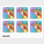 ここ子猫子猫 スクエアシール (シート)