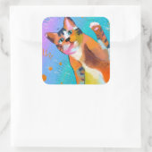 ここ子猫子猫 スクエアシール (バッグ)