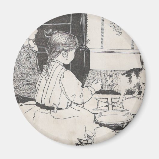 ここ子猫 マグネット (正面)