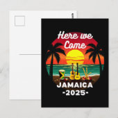 ここ我々ジャマ来カ2025女の子の旅行の家族の夏 ポストカード (正面/裏面)