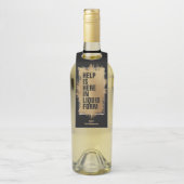 ここ救済に文字金箔の黒 ボトルネックタグ (ボトル)