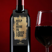 ここ救済に文字金箔の黒 ボトルネックタグ