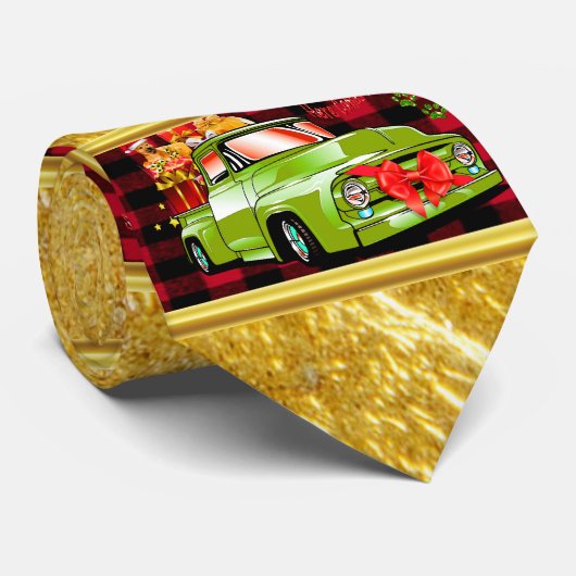 ここ来でサンタの犬のクリスマスパレード ネクタイ (ロール)