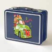 ここ来でサンタの犬のクリスマスパレード メタルランチボックス (裏面)