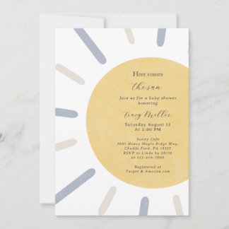 ここ来でサンベビーシャワー招待状 招待状