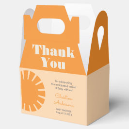 ここ来でサンレトロ赤ちゃんシャワー フェイバーボックス