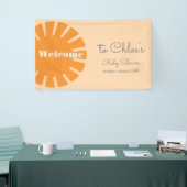 ここ来でサンレトロ赤ちゃんシャワー 横断幕 (トレードショー)