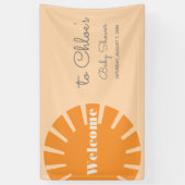 ここ来でサンレトロ赤ちゃんシャワー 横断幕 (縦)