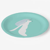 ここ来でザ花嫁シャワーティアラパーティー ペーパープレート (アングル)