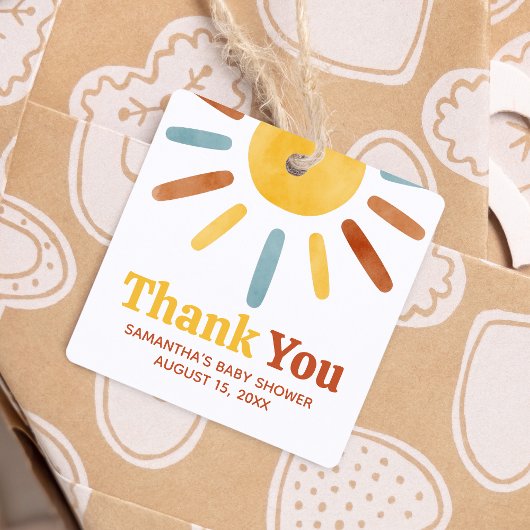 ここ来でソンサンシャインベビーシャワー広場 フェイバータグ