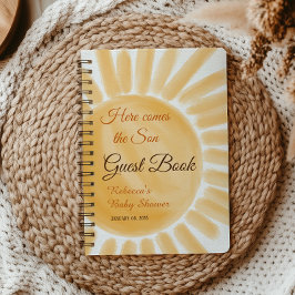 ここ来でソンサンシャインレイベビーシャワーゲスト ノートブック