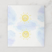 ここ来でソンブルーサンシャインベビーシャワー プレイスカード (外部開封)