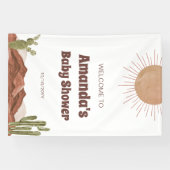 ここ来で太陽の息子の赤ちゃんシャワー歓迎 横断幕 (横)