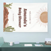 ここ来で太陽の息子の赤ちゃんシャワー歓迎 横断幕 (トレードショー)