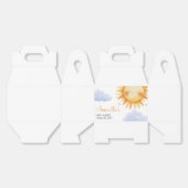 ここ来で太陽の赤ちゃんシャワーの招待 フェイバーボックス (見開き)