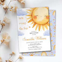 ここ来で太陽の赤ちゃんシャワーの招待 招待状