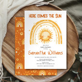 ここ来で太陽の赤ちゃんシャワーの招待 招待状