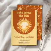 ここ来で太陽の赤ちゃんシャワーの招待 招待状