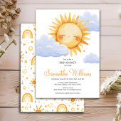 ここ来で太陽の赤ちゃんシャワーの招待 招待状