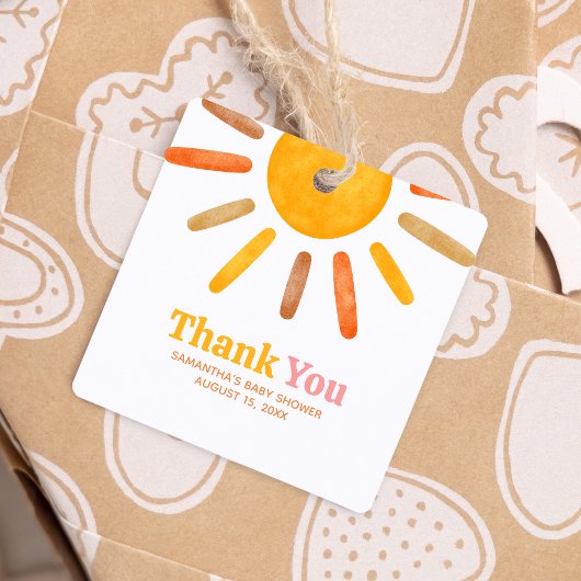 ここ来で太陽の赤ちゃんシャワー広場 フェイバータグ