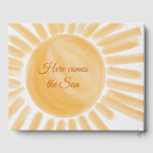 ここ来で太陽の赤ん坊のシャワーの息子のサンシャインレイ ゲストブック (裏面)