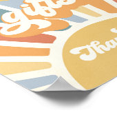 ここ来で孫子の赤ちゃんシャワーカードとギフト ポスター (角)