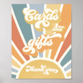 ここ来で孫子の赤ちゃんシャワーカードとギフト ポスター (正面)