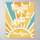 ここ来で孫子の赤ちゃんシャワーカードとギフト ポスター (正面)