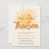 ここ来で孫子の赤ん坊シャワー 招待状 (正面)