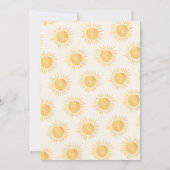 ここ来で孫子の赤ん坊シャワー 招待状 (裏面)