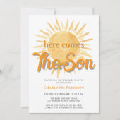 ここ来で孫子の赤ん坊シャワー 招待状 (正面)