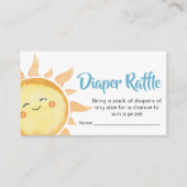 ここ来で息子かわいい太陽おむつラッフル エンクロージャーカード (正面)