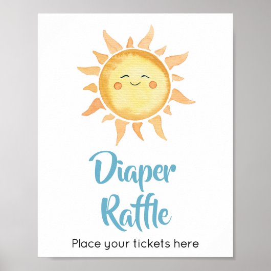 ここ来で息子かわいい太陽おむつラッフル ポスター (正面)