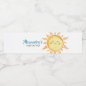 ここ来で息子かわいい太陽の赤ちゃんシャワー ペットボトルラベル (シングルラベル)