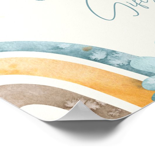 ここ来で息子のレトロのベビー本とギフト ポスター (角)