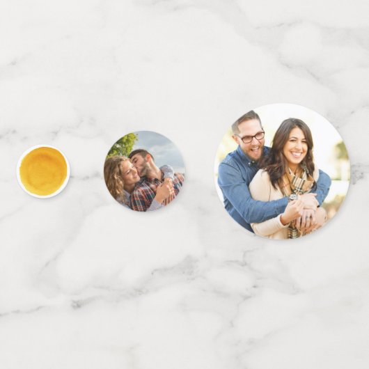 ここ来で息子のレトロ男の子の赤ちゃんシャワーの写真 コンフェッティ (裏面)