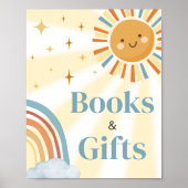 ここ来で息子のレトロ赤ん坊シャワー本&ギフト ポスター (正面)