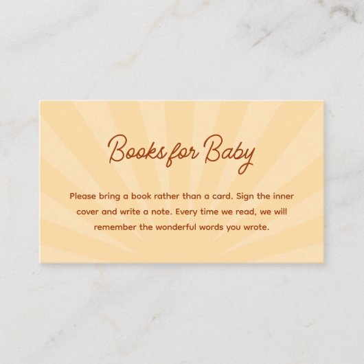 ここ来で息子の男の子のシャワーの本ベビー エンクロージャーカード (正面)