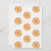 ここ来で息子の男の子の赤ん坊シャワーサンキューカード 招待状 (裏面)