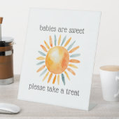 ここ来で息子の男の赤ちゃんシャワーが楽しめる 台座サイン (インサイチュ)