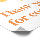 ここ来で息子の赤ちゃんシャワーサンキューカード ポスター (角)