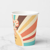 ここ来で息子の赤ちゃんシャワーパーティー 紙コップ (裏面)