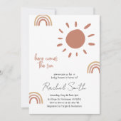 ここ来で息子の赤ちゃんシャワー招待状 招待状 (正面)