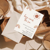 ここ来で息子の赤ちゃんシャワー招待状 招待状