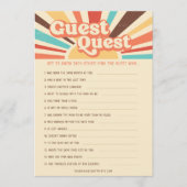 ここ来で息子の赤ん坊のシャワーのゲーム メニュー (正面)