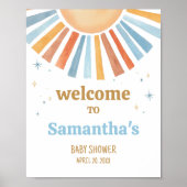 ここ来で息子の赤ん坊のシャワー歓迎 ポスター (正面)