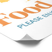 ここ来で息子の赤ん坊のシャワー食品 ポスター (角)